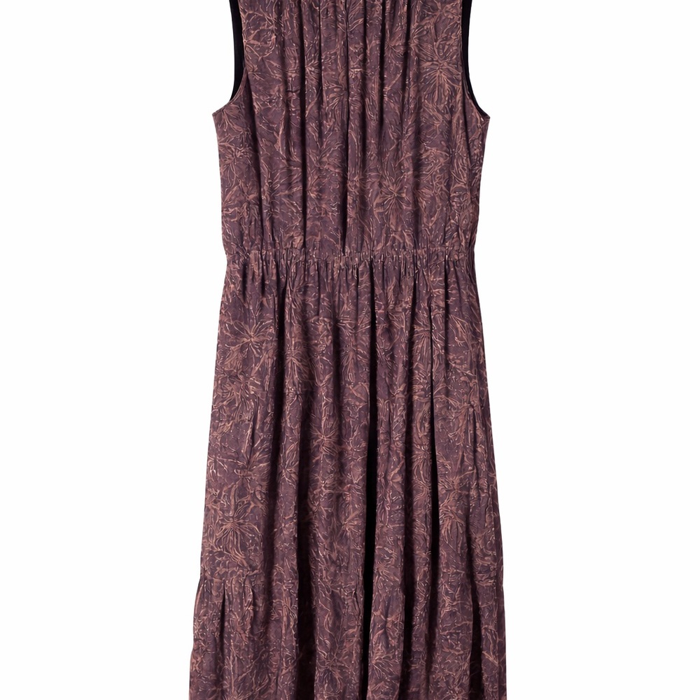 Chic Sleeveless Midi Dress in Plum